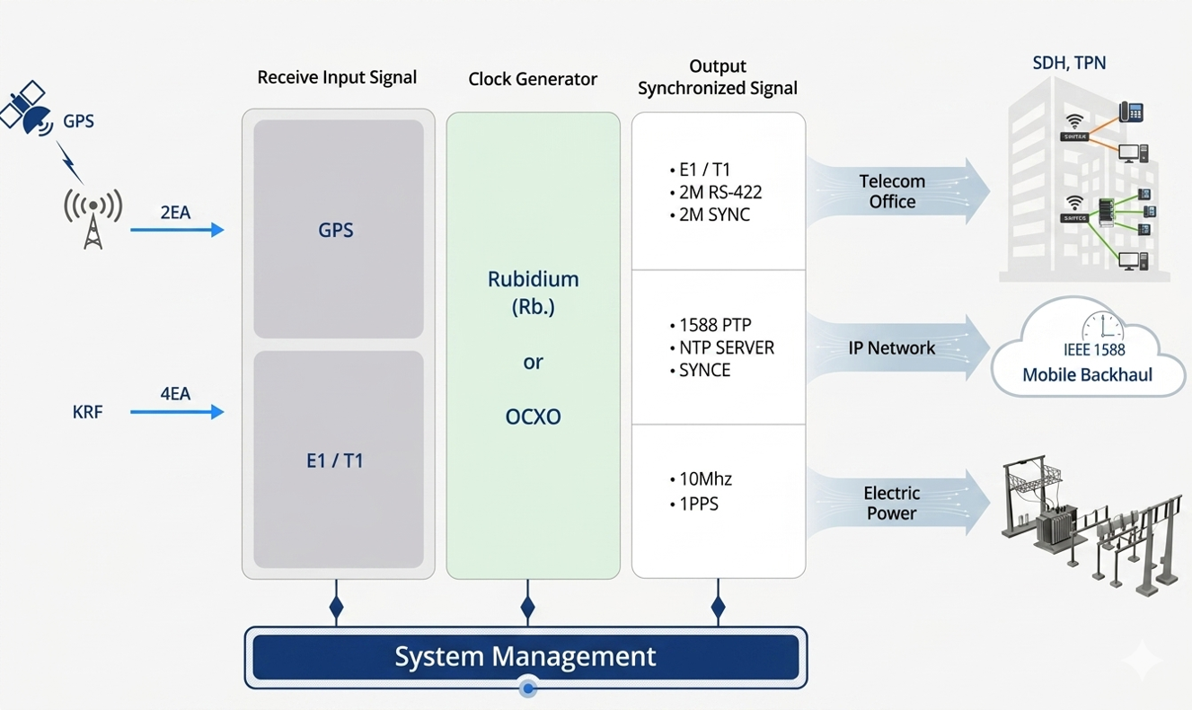 Clock Synchronization Solution Diagram